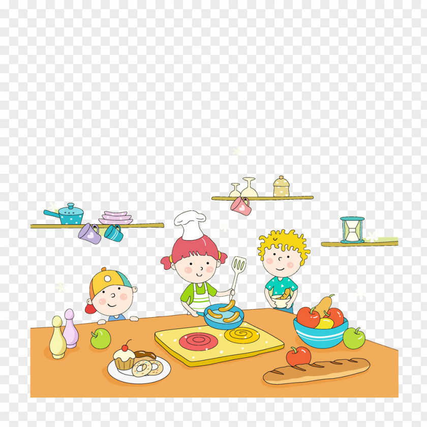 Friend Image Child Cartoon Food Download PNG