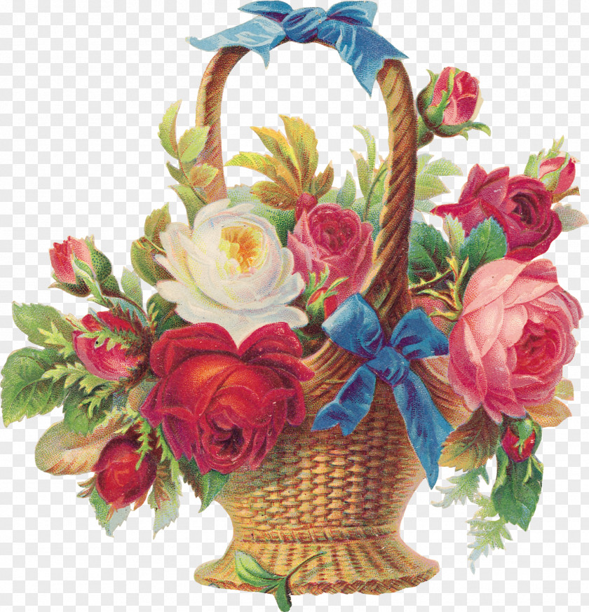 Peacock Flower Basket Rose Drawing Clip Art PNG