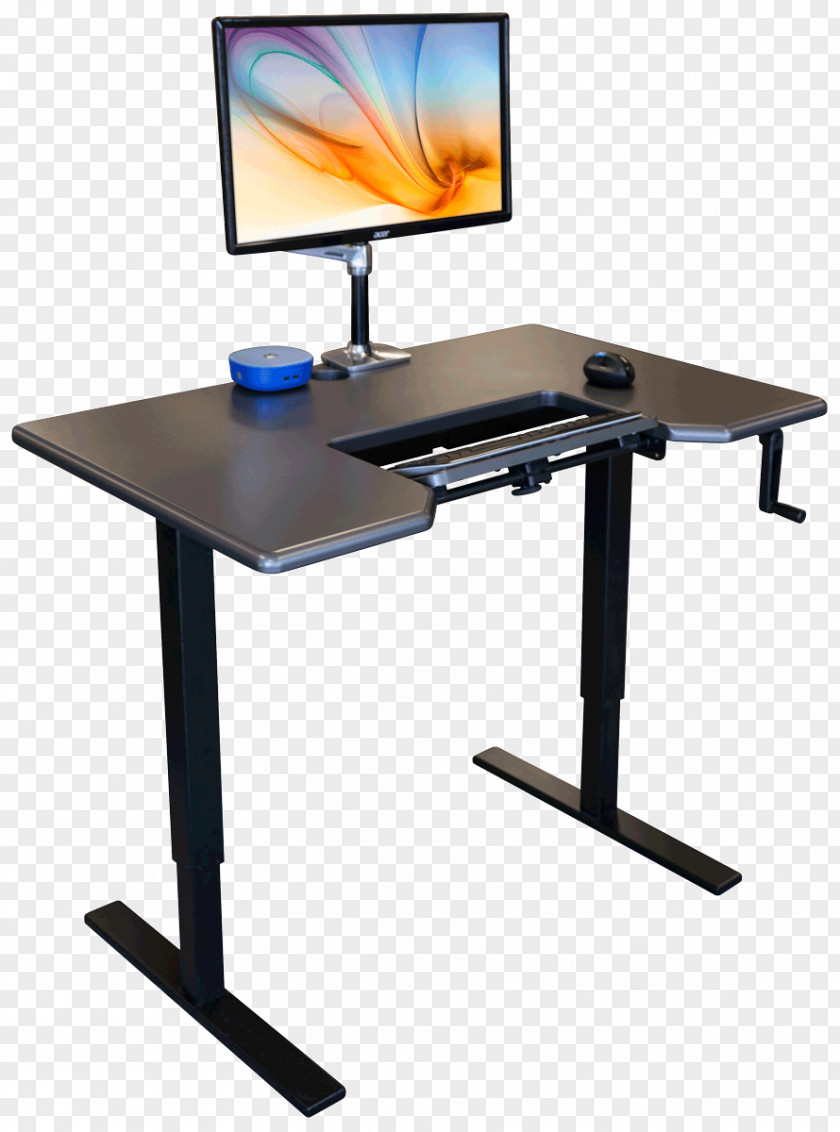 Stand Up Table Standing Desk Carrel Hutch PNG