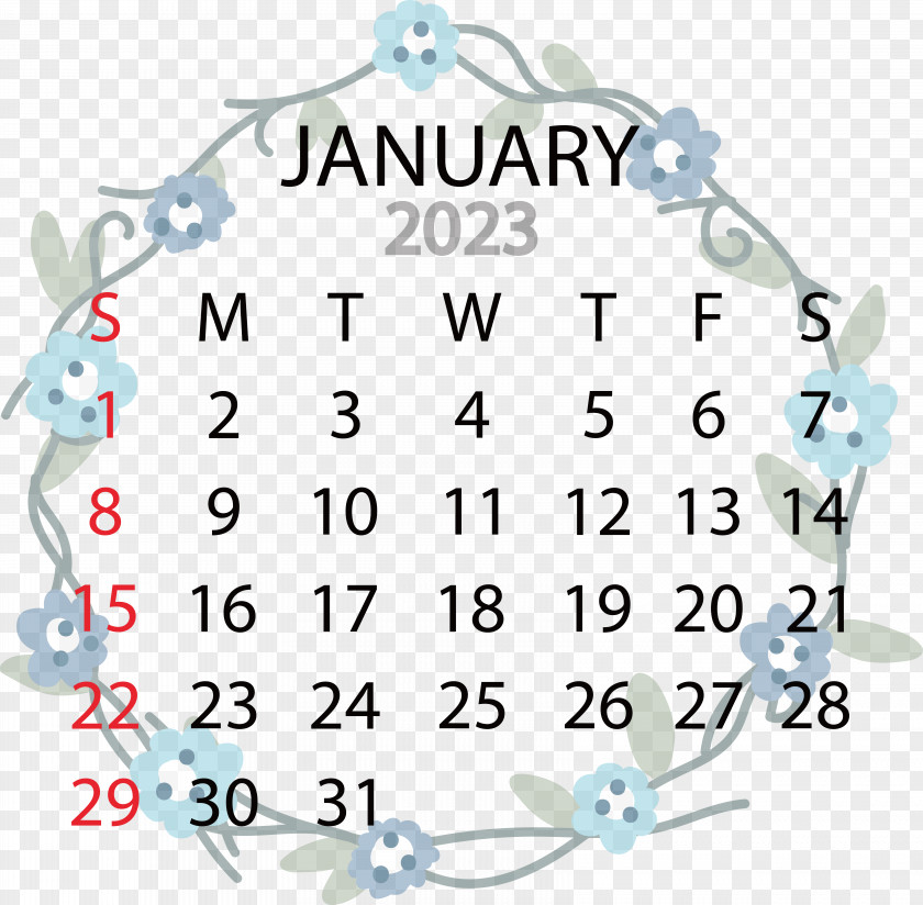 Calendar 2022 January Month Calendar PNG