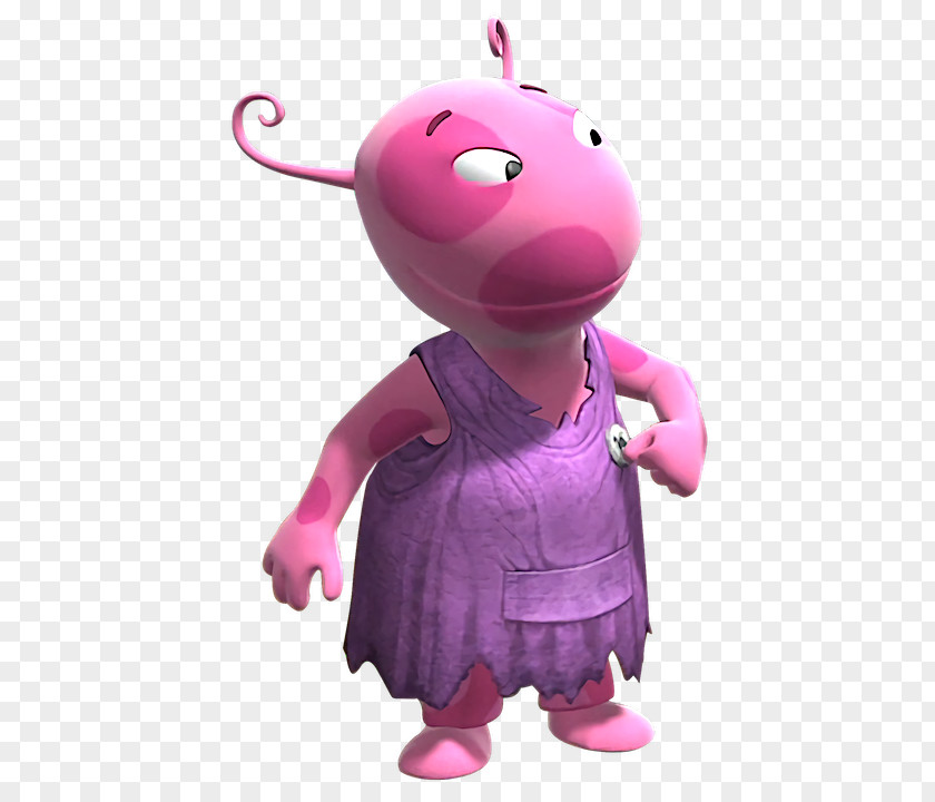Uniqua Caveman's Best Friend Lady In Pink Hippopotamus Cartoon PNG