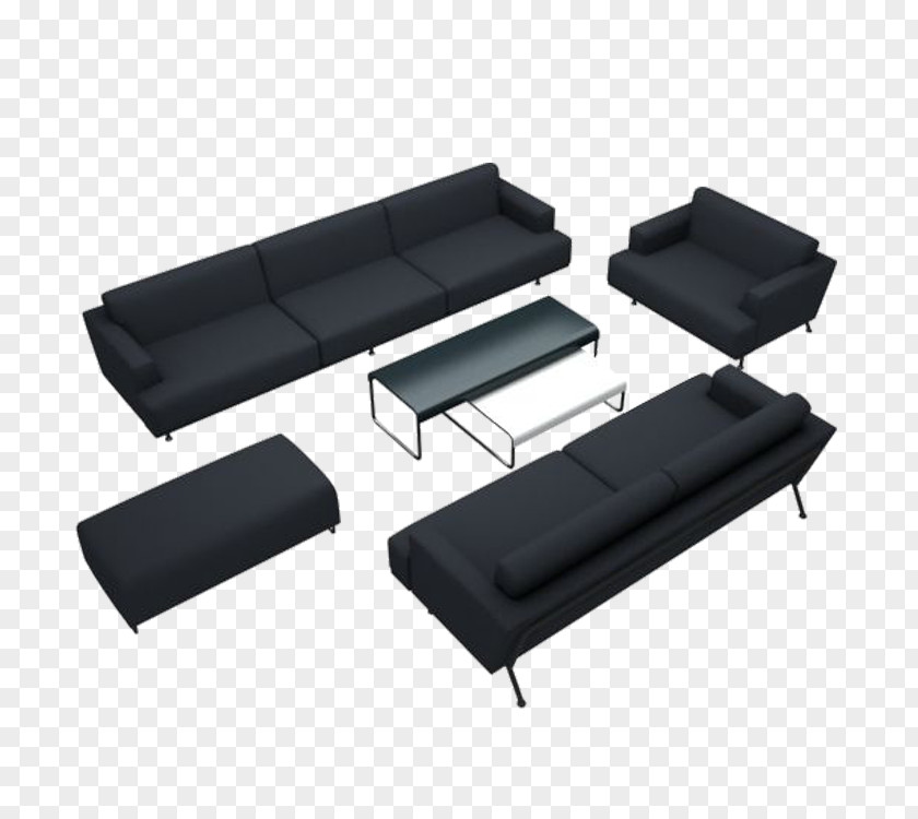Black Sofa Couch Download Computer File PNG
