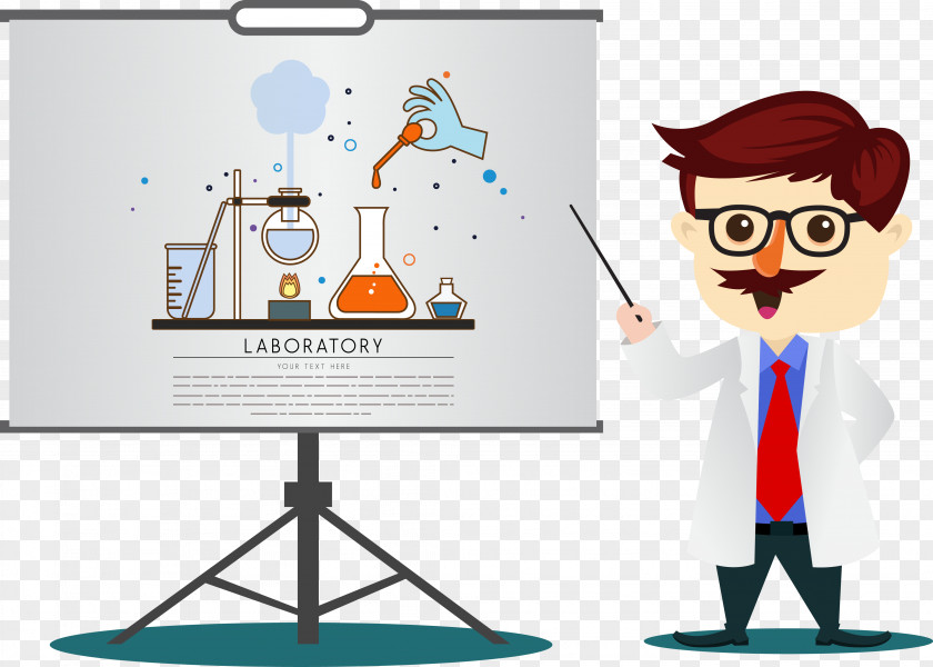 Chemistry Cartoon Teacher PNG