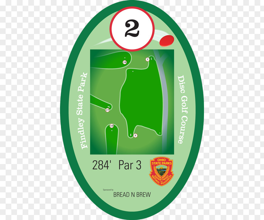 Disc Golf Logo Label Ohio Recreation PNG
