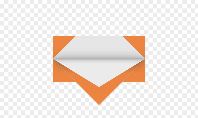Half Fold Triangle Paper Line PNG