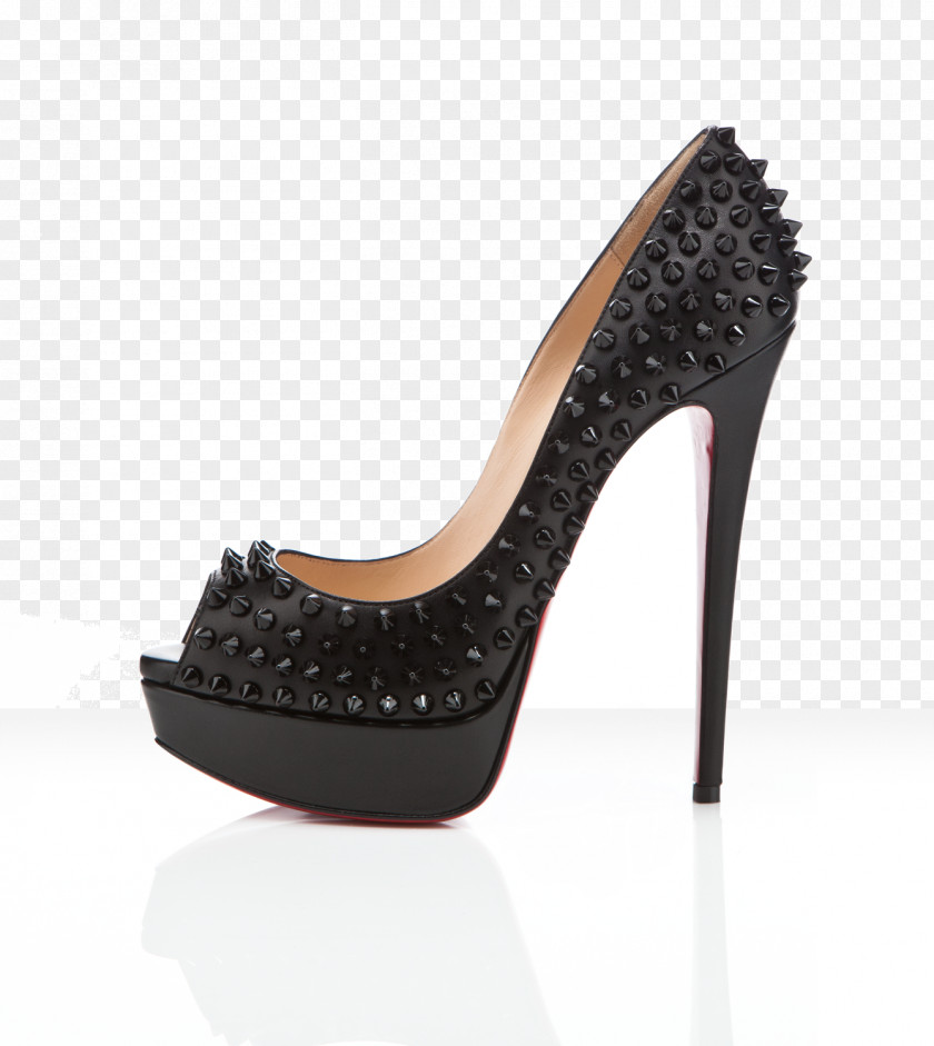 Louboutin Court Shoe Peep-toe High-heeled Footwear Track Spikes PNG