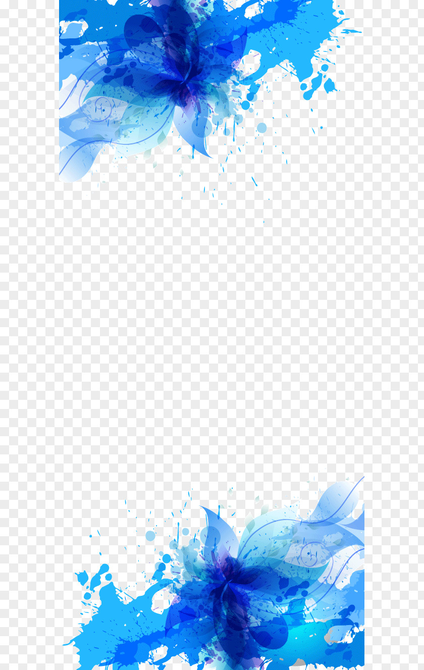 Blue Shading Illustration PNG