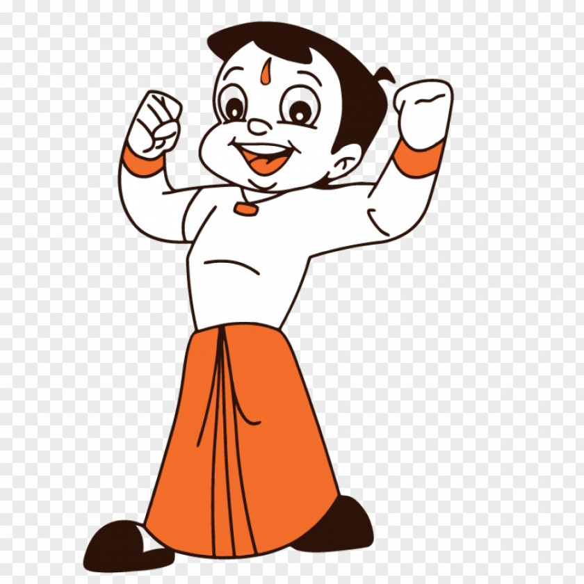 Happy Chhota Bheem Animation Clip Art PNG
