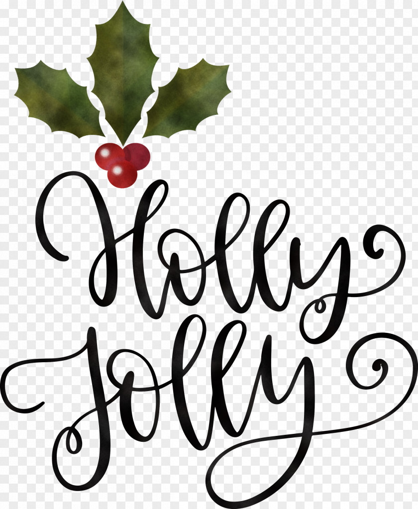 Holly Jolly Christmas PNG