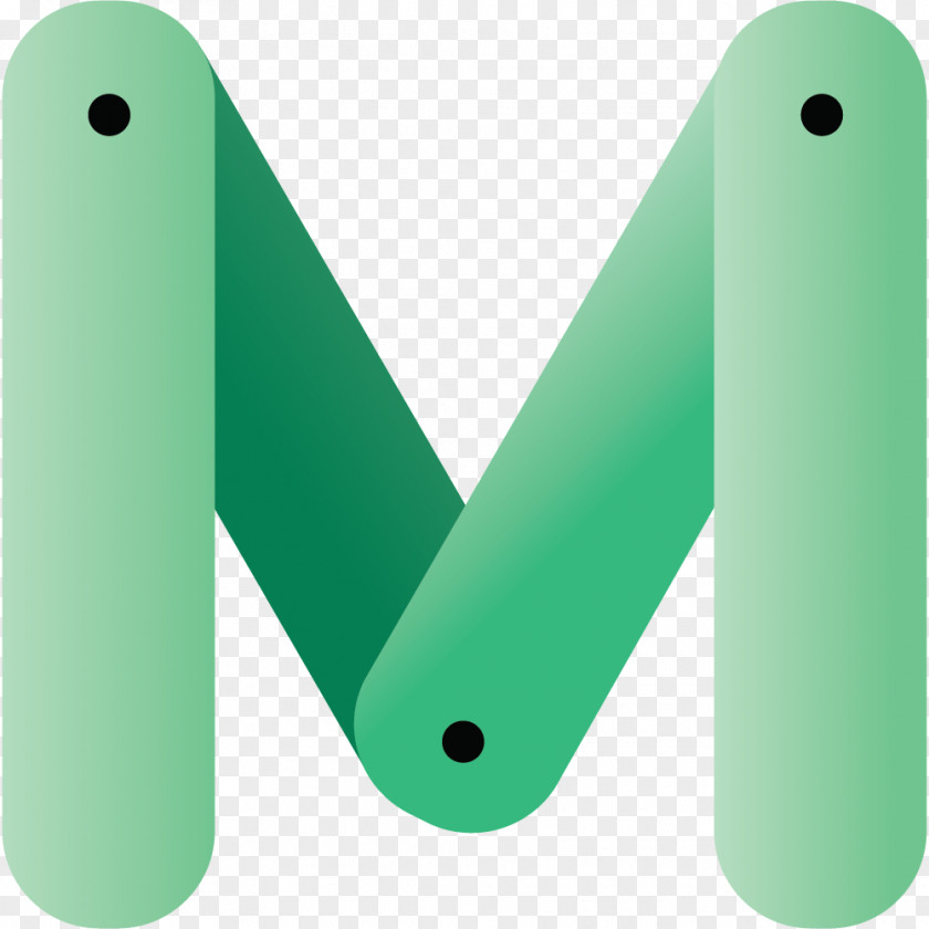 M Green Letter English Alphabet Color PNG