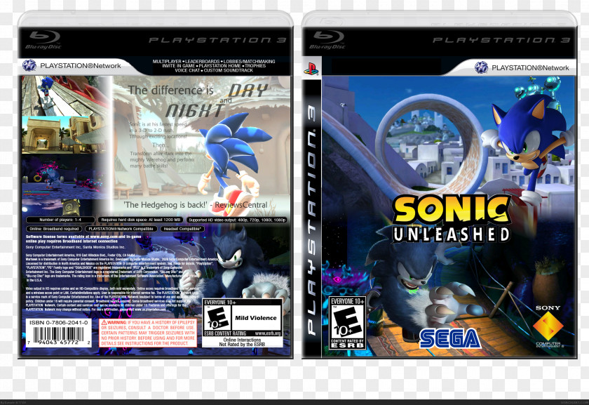 Sony Playstation PlayStation 2 Sonic Unleashed Video Game Computer Software PNG