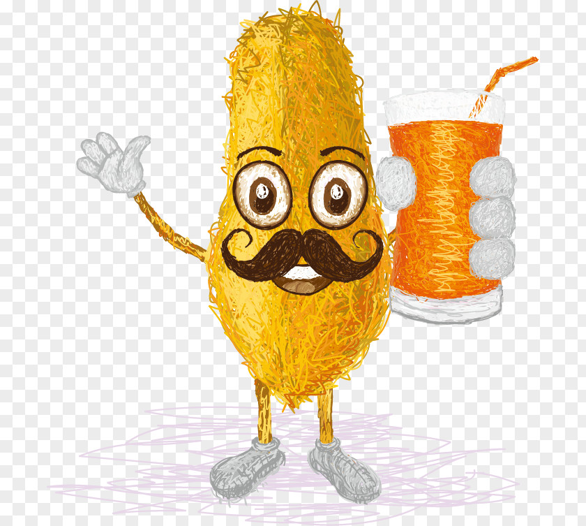 Papaya Element Vector Orange Juice Fruit Illustration PNG