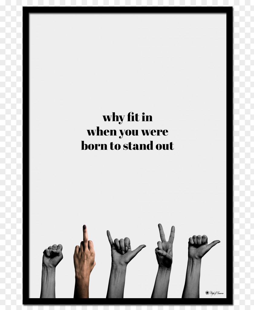 Stand Out Paper Typography Poster Printing Font PNG