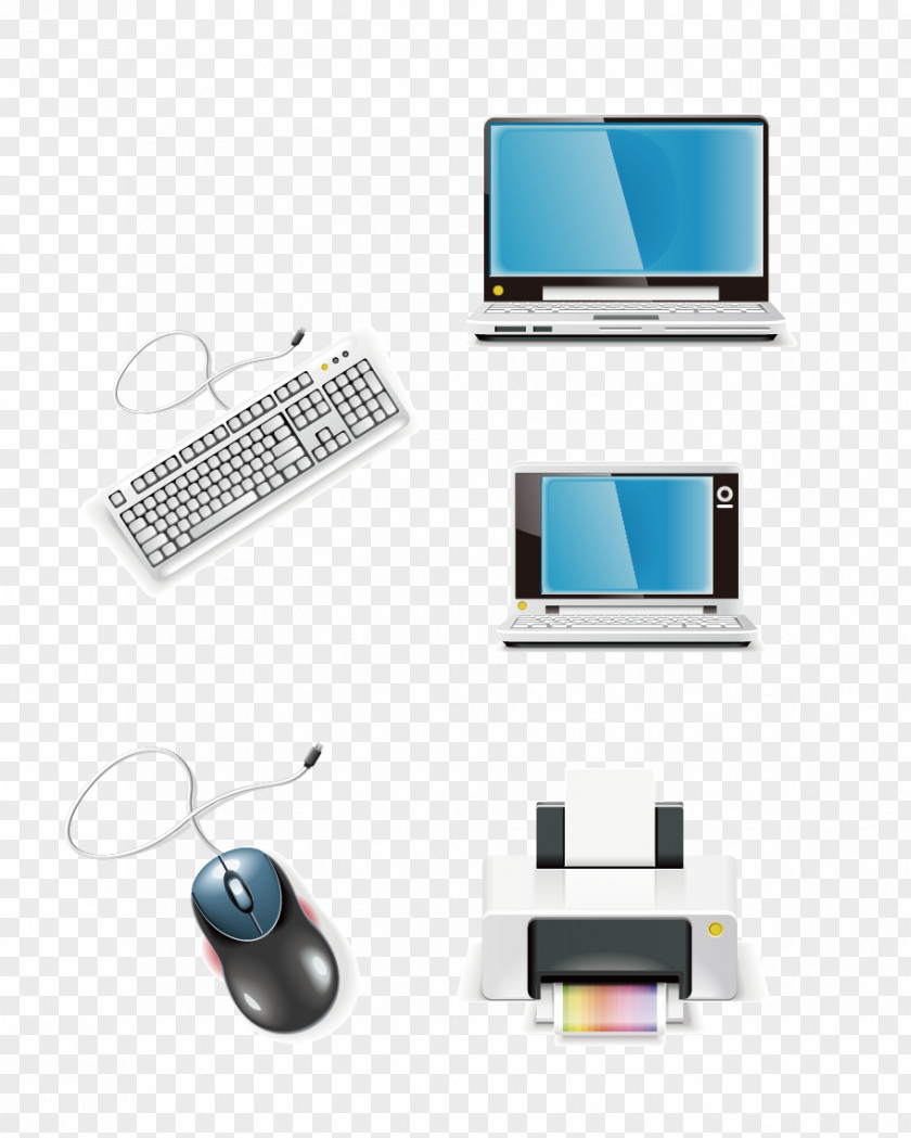 Vector Computer Keyboard Monitor Icon PNG