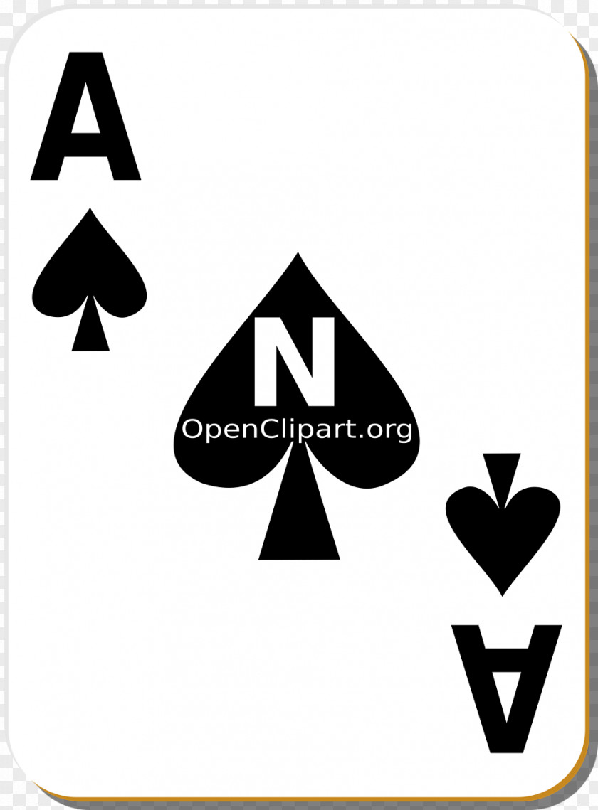 Ace Of Spades Playing Card Clip Art PNG