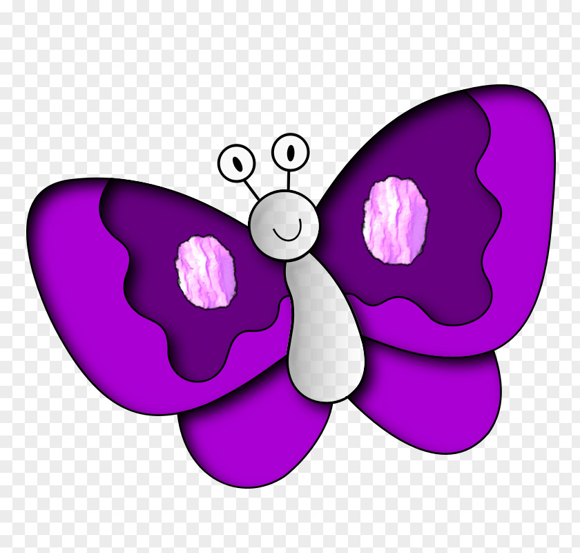 Cartoon Butterfly Image Purple Clip Art PNG