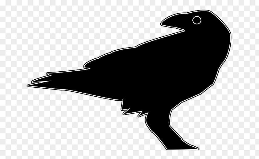 Silhouette Black White Beak Font PNG