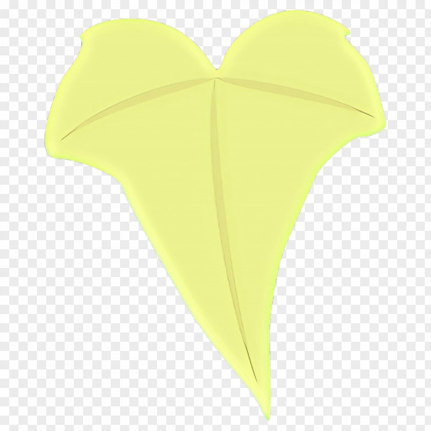 Yellow Leaf Heart Petal Plant PNG