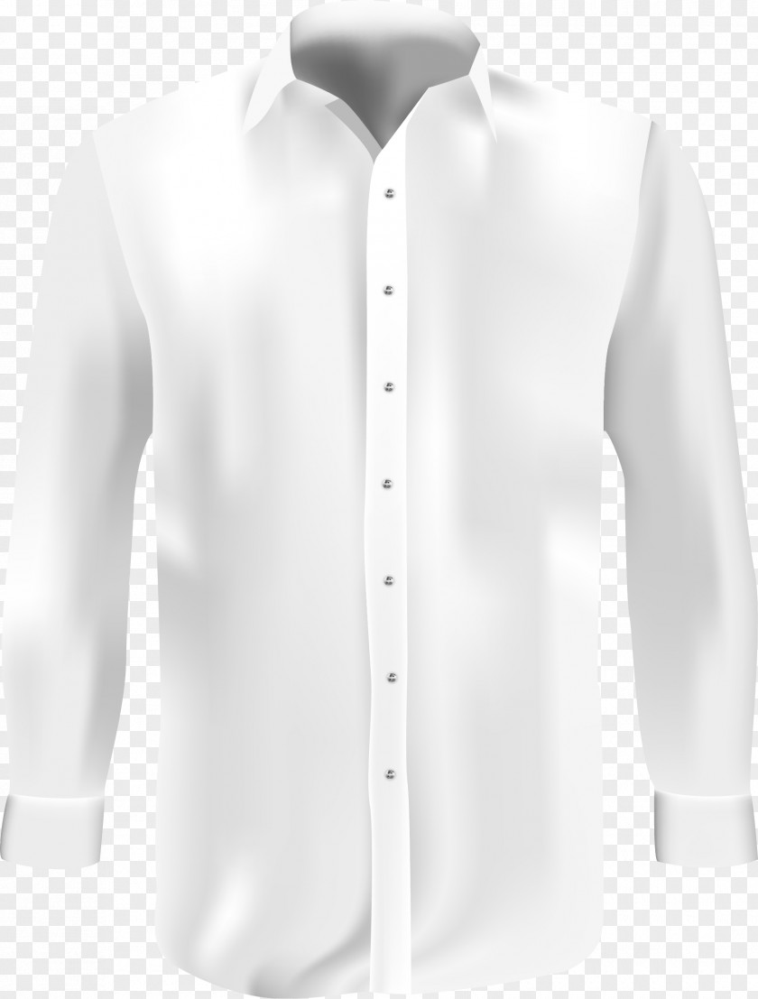A White Shirt Blouse Dress Formal Wear PNG