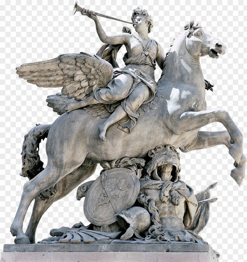 Boy On Horseback Horse Statue Classical Sculpture Art PNG
