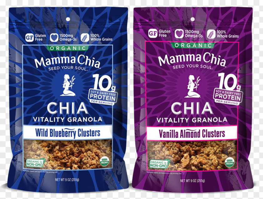 Drink Organic Food Breakfast Cereal Chia Seed Granola PNG