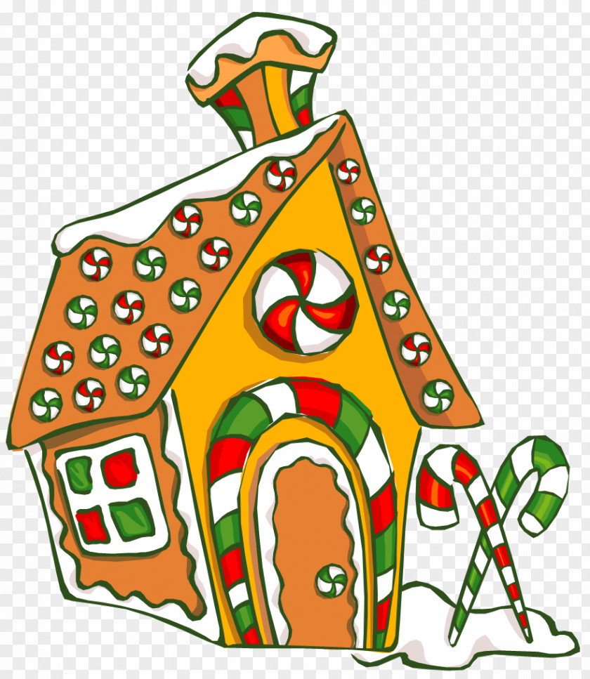 Gingerbread House Day Food Clip Art PNG