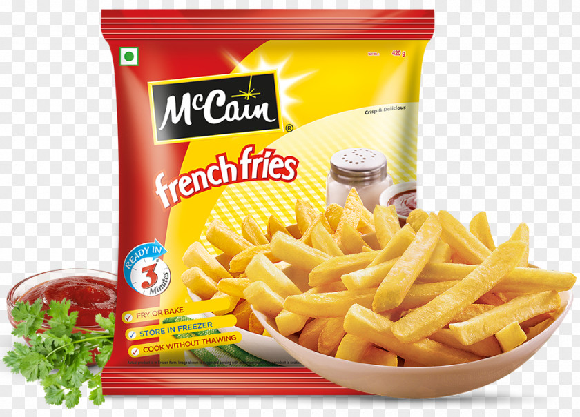 Potato French Fries Veggie Burger McCain Foods Frozen Food Cuisine PNG