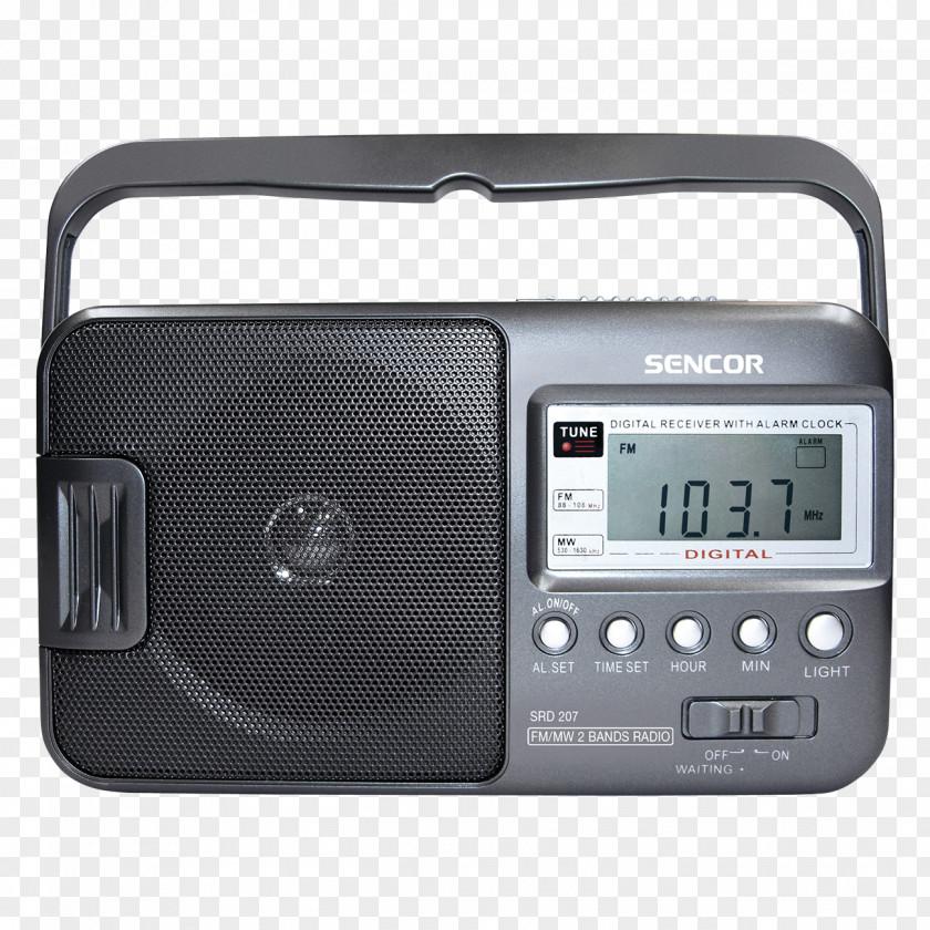 Radio Sencor SRD 220 BPK Pink Receiver FM Broadcasting Frequency Modulation PNG