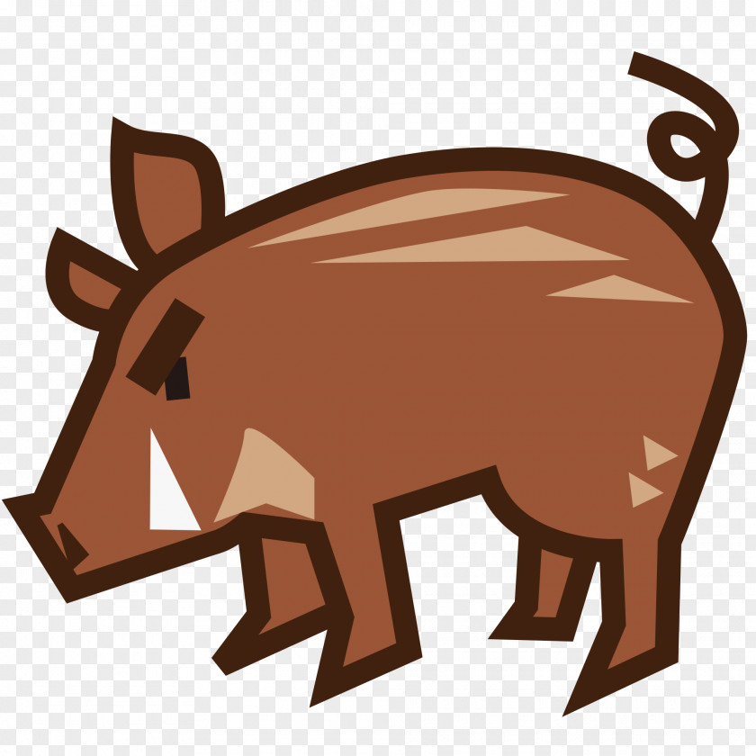 Boar Wild Pig Emoji Sticker Emoticon PNG