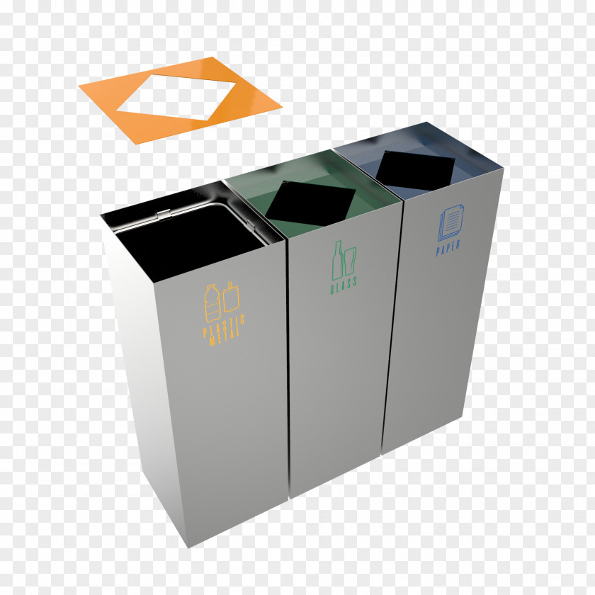 Container Rubbish Bins & Waste Paper Baskets Recycling Bin Metal Steel PNG