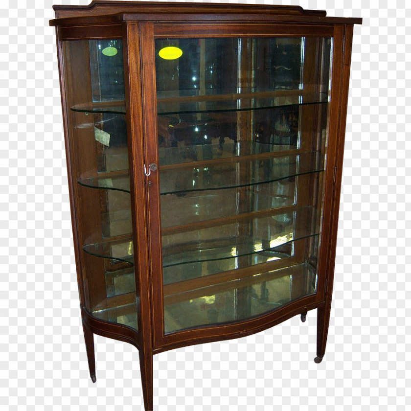 Glass Display Case Antique Shelf Cabinetry PNG