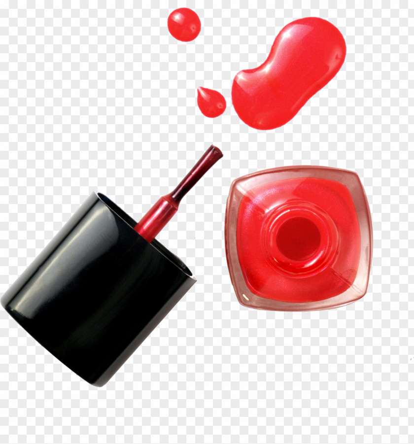 Red Nail Polish Lipstick Art Stock Photography PNG