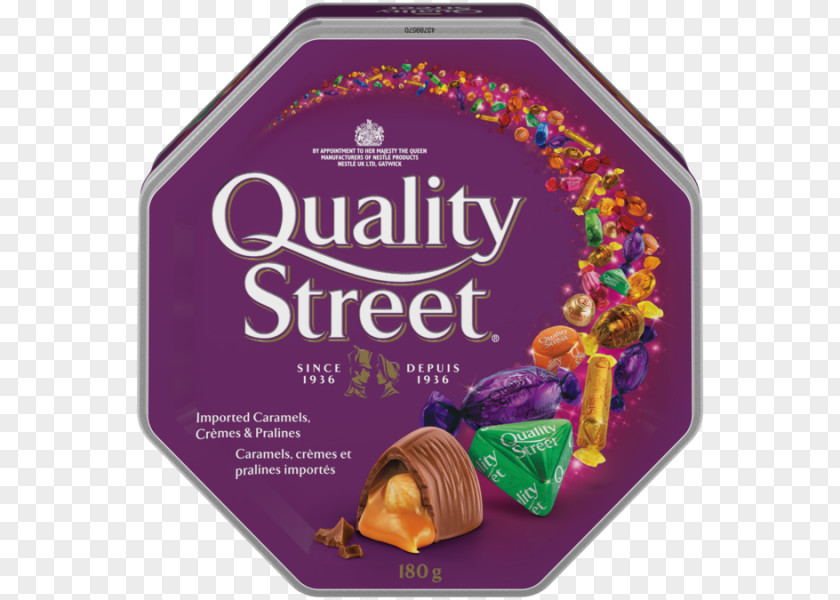 Chocolate Nestle Quality Street Chocolates & Toffees Tin Box Candy Nestlé PNG