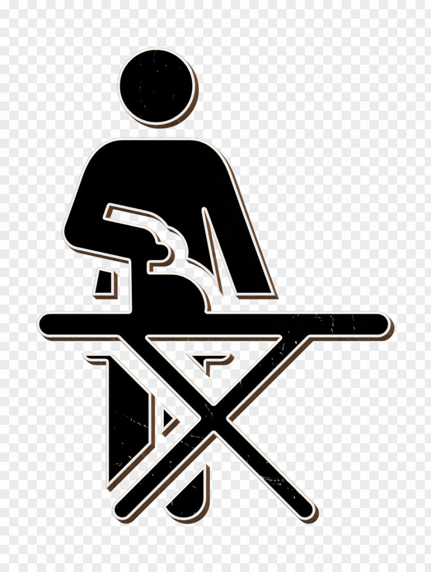 Daily Routine Human Pictograms Icon Ironing PNG