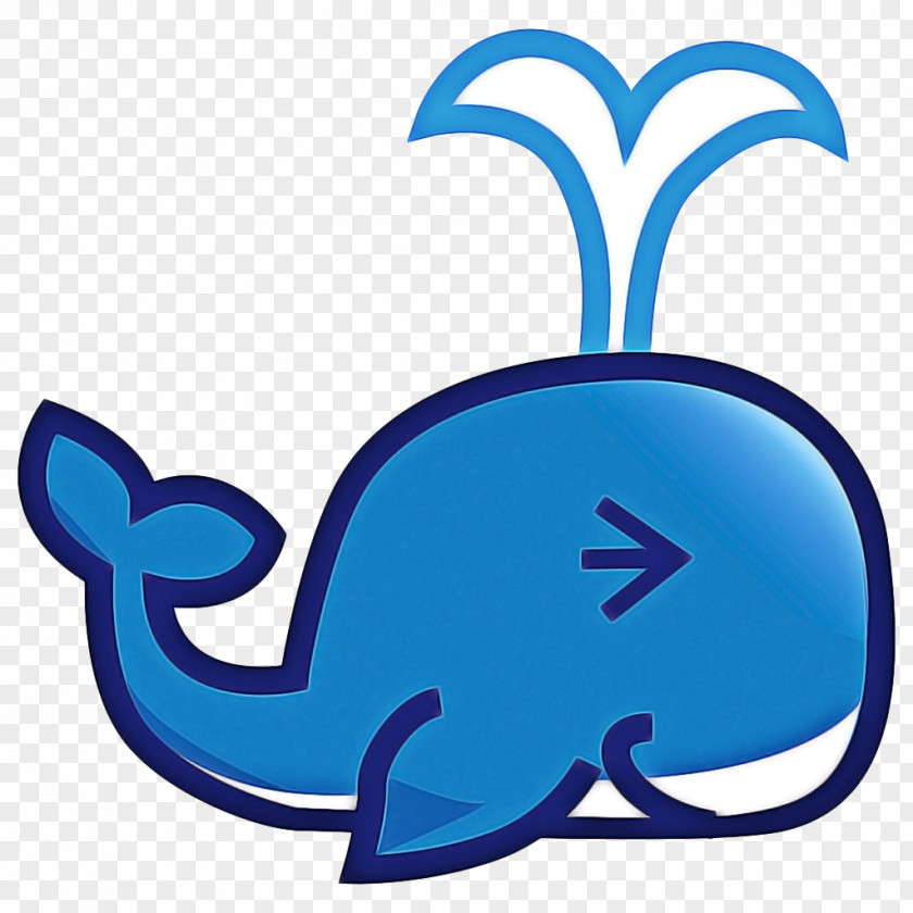 Electric Blue Fish Cartoon PNG