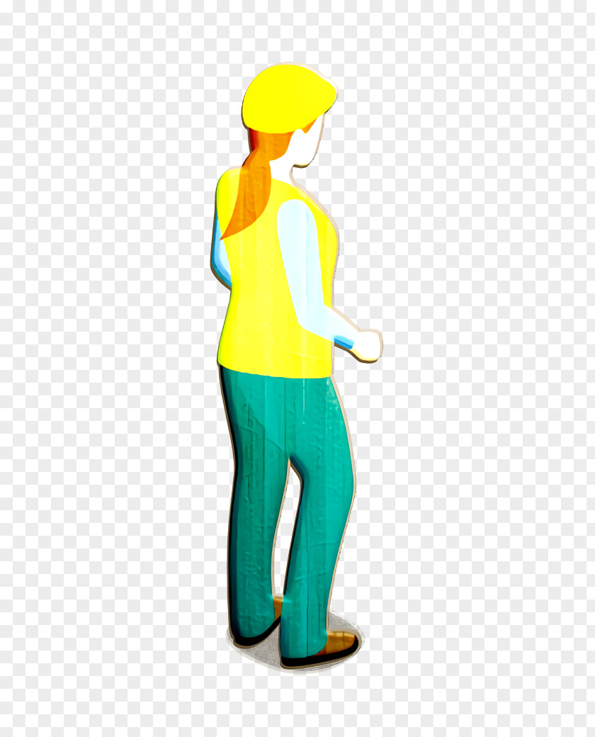 Trousers Spandex Female Icon Standing Warehouse PNG
