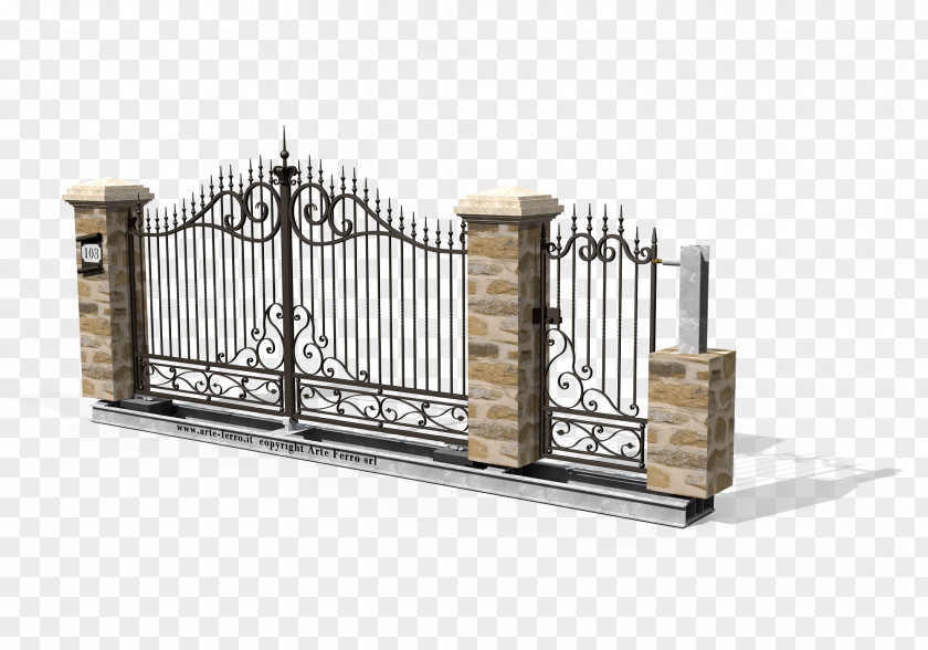 Gate Wrought Iron Fence Door PNG