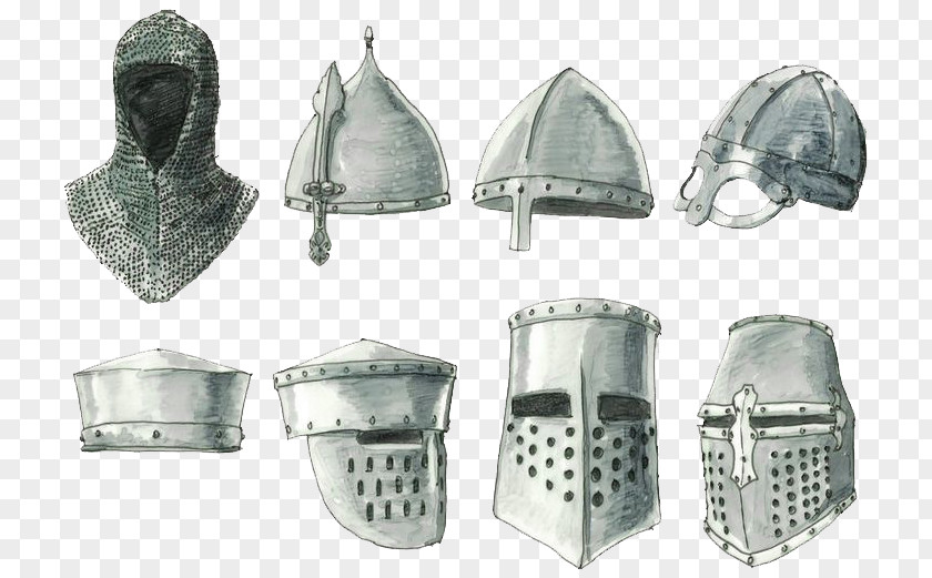 Helmet Middle Ages Knight Components Of Medieval Armour Great Helm PNG