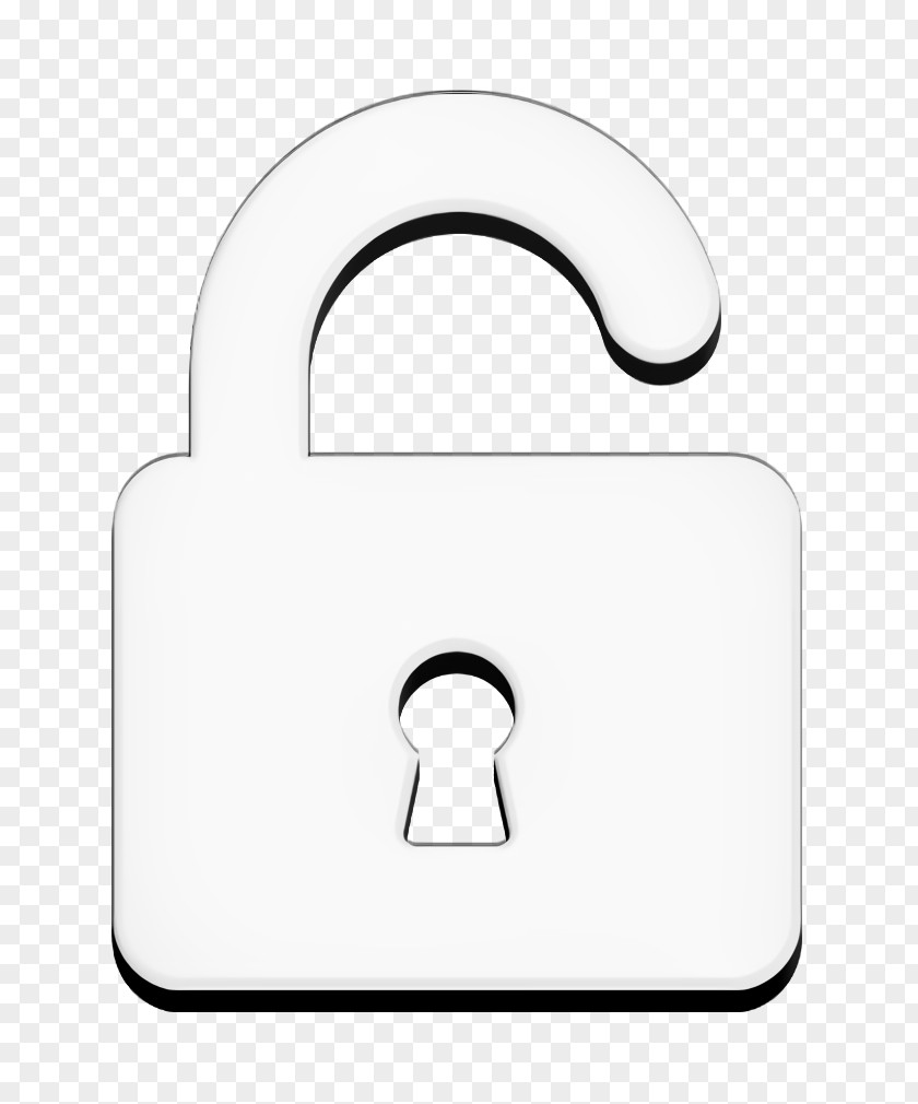 Padlock Icon Security Interface Compilation PNG