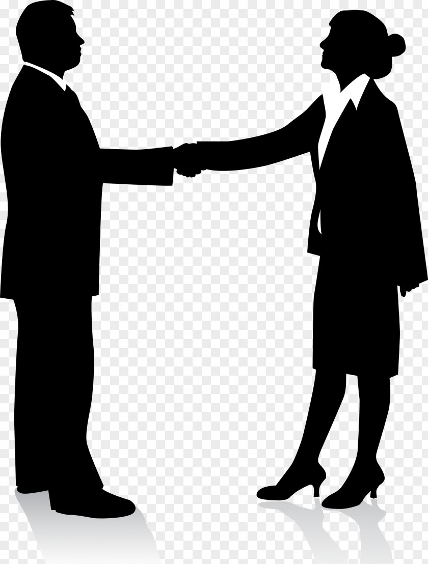 Shake Hands Businessperson Silhouette Handshake PNG