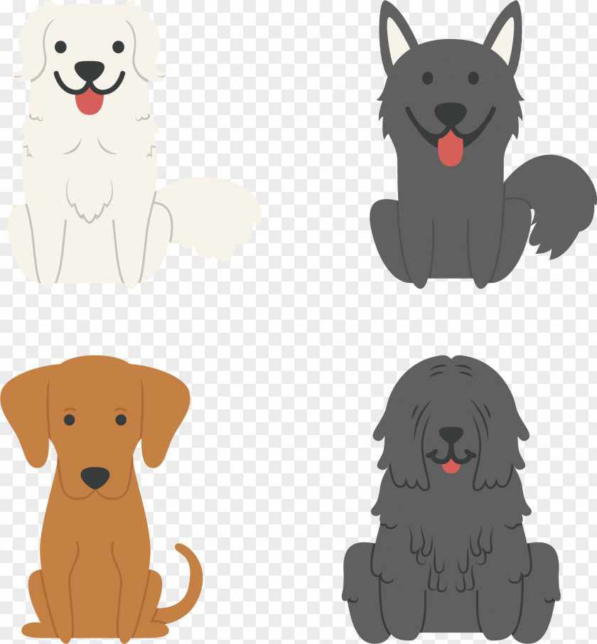 Spit Tongue Dog Vector Samoyed Mudi Karelian Bear Puppy Euclidean PNG