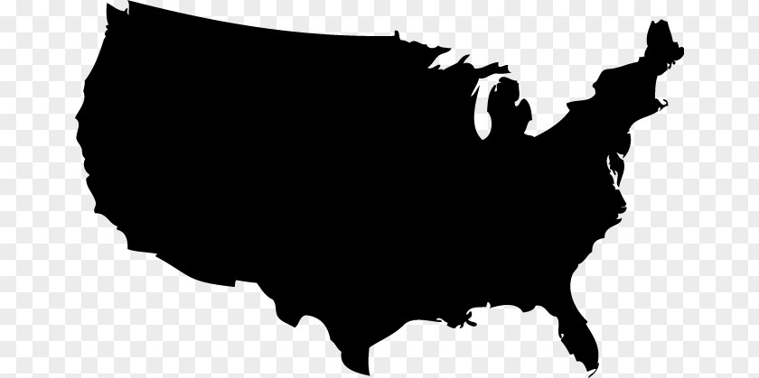 Usaoutline United States Silhouette Clip Art PNG