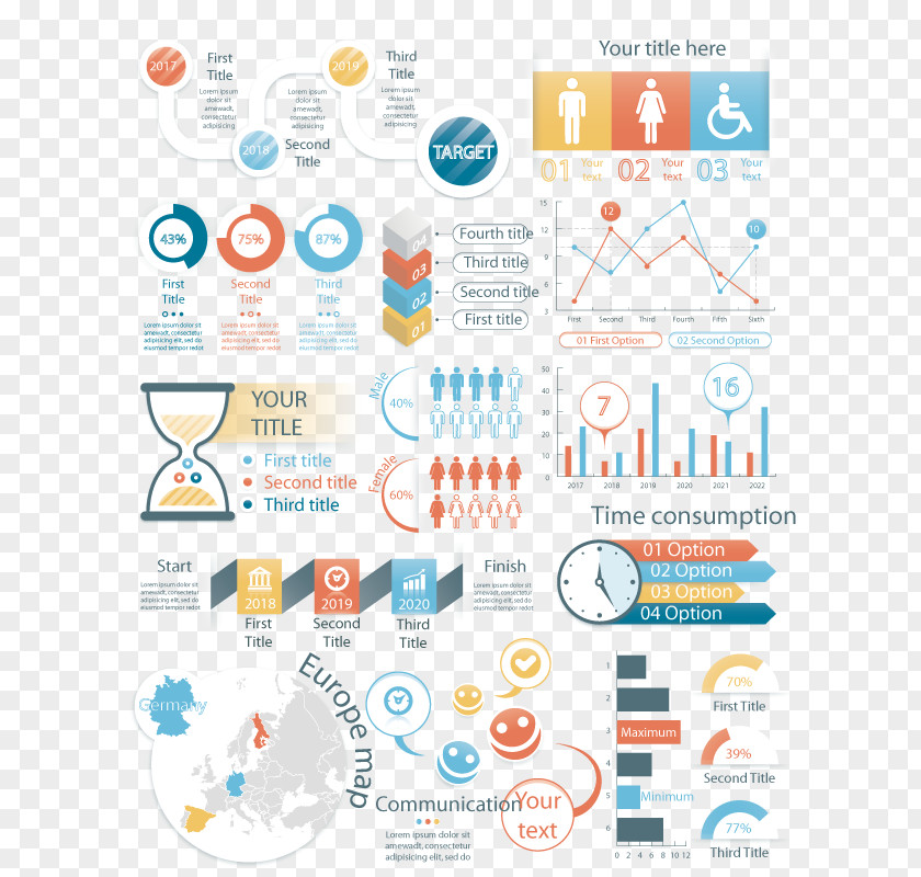 Vector PPT Business Infographic Creative Market Presentation Adobe Illustrator Information PNG