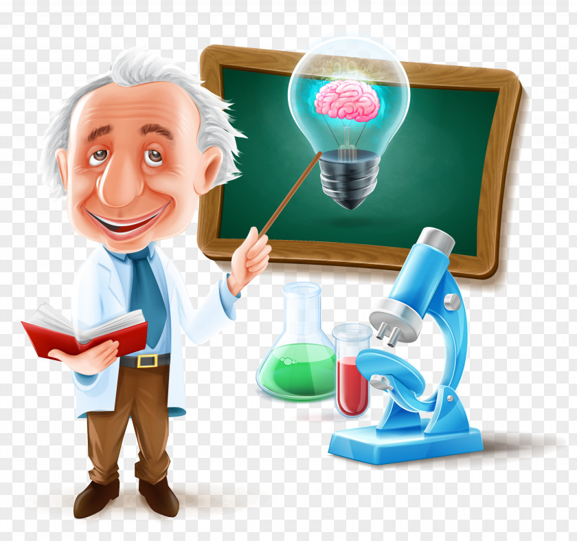 Vector Scientist Albert Einstein RGB Color Model PNG