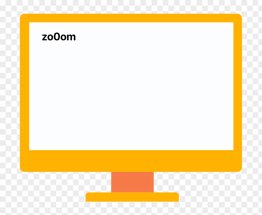 Computer Monitor Yellow Line Font PNG