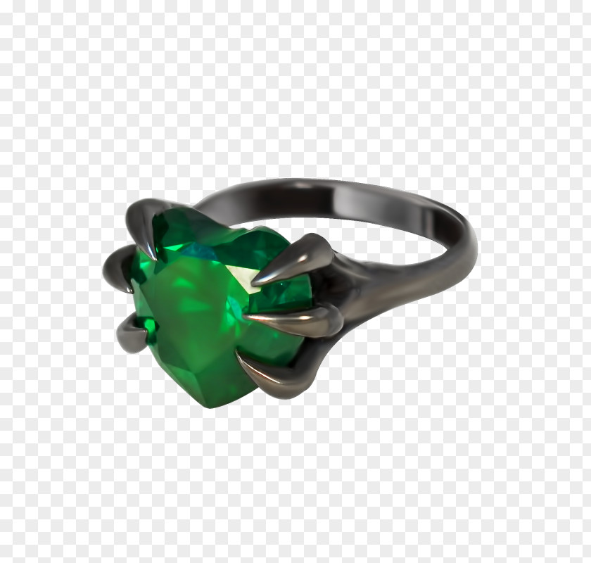 Emerald Body Jewellery Silver PNG