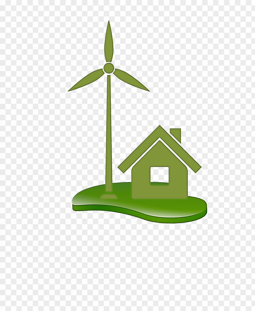 Green Logo Leaf Wind Grass PNG