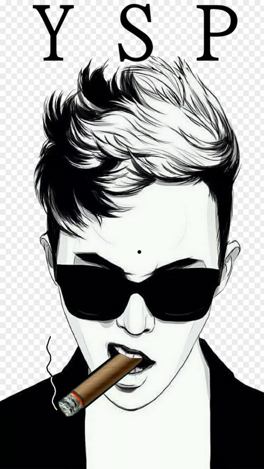 Hand Drawn Fashion Man Smoking A Cigar Wattpad DeviantArt BIGBANG Korean Dream PNG