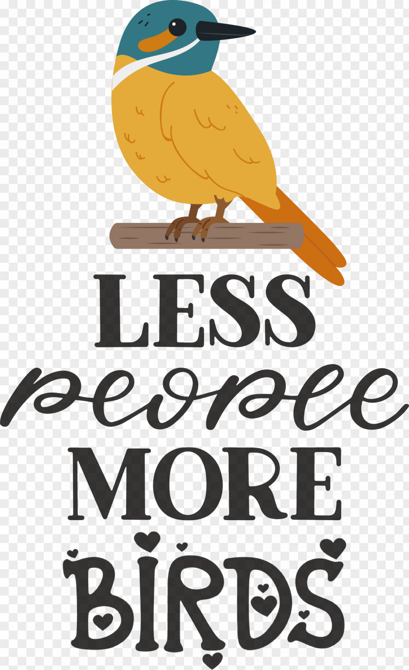 Less People More Birds PNG