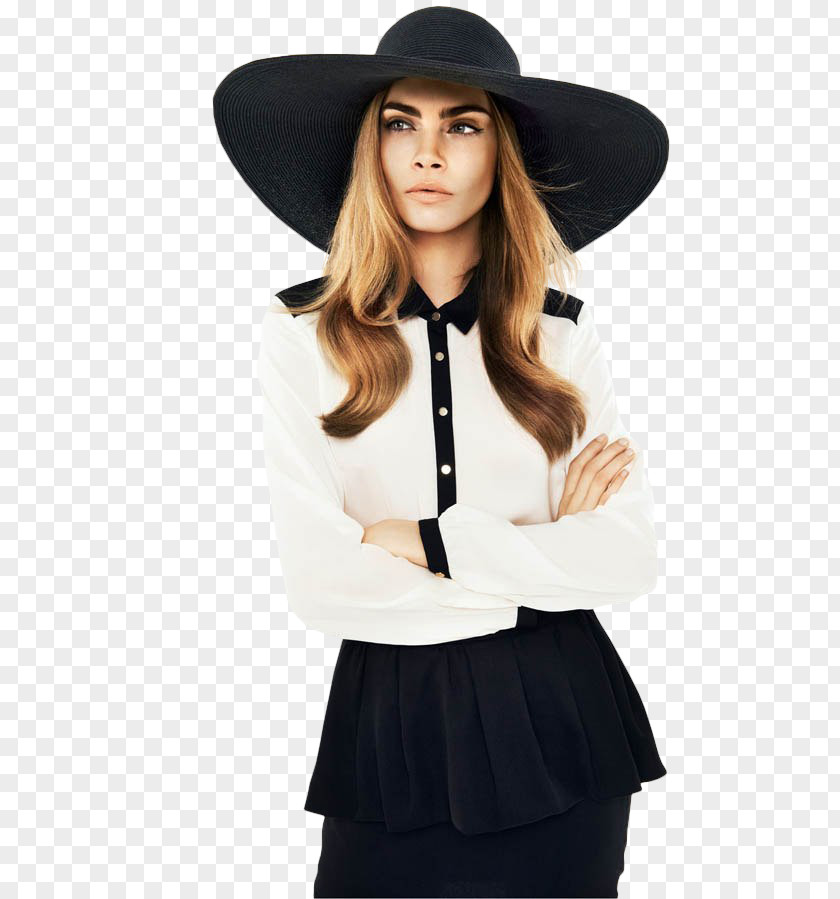 Cara Delevingne Chanel Paris Fashion Week Model PNG